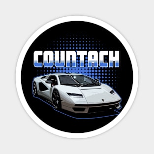 Lamborghini Countach Sport car blue Magnet